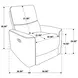 Navarro Dark Brown Glider Recliner