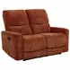 Navarro Burnt Orange 57" Motion Loveseat