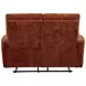 Navarro Burnt Orange 57" Motion Loveseat