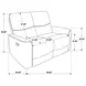 Navarro Burnt Orange 57" Motion Loveseat
