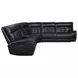 Hewitt Black Top Grain Leather 3 Piece Power Reclining Sectional