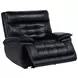 Hewitt Black Leather Dual Power Recliner with USB Charging