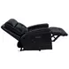 Hewitt Black Leather Dual Power Recliner with USB Charging