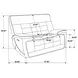Hewitt Black Leather Dual Power Recliner with USB Charging