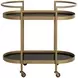 Langley Antique Brass Bar Cart