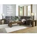 Next-Gen DuraPella Slate 5 Piece Modular Power Reclining Sectional with USB Charging
