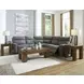 Next-Gen DuraPella Slate 5 Piece Modular Power Reclining Sectional with USB Charging