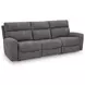 Next Gen Durapella Slate 3 Piece Modular Zero Gravity Power Reclining Sectional with USB Charging