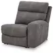 Next Gen Durapella Slate 3 Piece Modular Zero Gravity Power Reclining Sectional with USB Charging