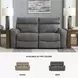 Next-Gen DuraPella Slate Performance Fabric Modular 74" Power Reclining Loveseat