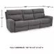 Next-Gen DuraPella Slate Performance Fabric Modular 105" Power Reclining Sofa