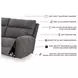 Next-Gen DuraPella Slate 5 Piece Performance Fabric Power Reclining Sectional