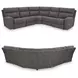 Next-Gen DuraPella Slate 5 Piece Performance Fabric Power Reclining Sectional