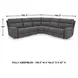 Next-Gen DuraPella Slate 5 Piece Performance Fabric Power Reclining Sectional