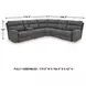 Next-Gen DuraPella Slate 6 Piece Performance Fabric Power Reclining Sectional
