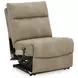 Next Gen Durapella Sand 4 Piece Modular Zero Gravity Power Reclining Sectional with Power Headrest and USB Charging