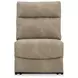 Next Gen Durapella Sand 4 Piece Modular Zero Gravity Power Reclining Sectional with Power Headrest and USB Charging