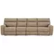 Next Gen Durapella Sand 4 Piece Modular Zero Gravity Power Reclining Sectional with Power Headrest and USB Charging