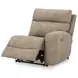 Next Gen Durapella Sand 4 Piece Modular Zero Gravity Power Reclining Sectional with Power Headrest and USB Charging
