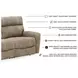 Next-Gen DuraPella Sand Performance Fabric Modular 74" Power Reclining Loveseat