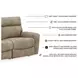 Next-Gen DuraPella Sand Performance Fabric Modular 105" Power Reclining Sofa