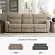 Next-Gen DuraPella Sand Performance Fabric Modular 105" Power Reclining Sofa