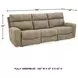 Next-Gen DuraPella Sand Performance Fabric Modular 105" Power Reclining Sofa