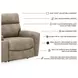 Next-Gen DuraPella Sand Performance Fabric Modular 91" Power Reclining Console Loveseat