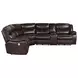 Sycamore Dark Brown 3 Piece Power Reclining Sectional