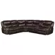 Sycamore Dark Brown 3 Piece Power Reclining Sectional