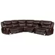 Sycamore Dark Brown 3 Piece Power Reclining Sectional