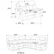 Sycamore Dark Brown 3 Piece Power Reclining Sectional