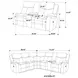 Sycamore Dark Brown 3 Piece Power Reclining Sectional