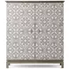 TA Originals Coastal Wave and White 2 Door Bar Cabinet