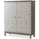TA Originals Coastal Wave and White 2 Door Bar Cabinet