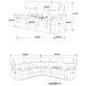 Sycamore Dark Gray 3 Piece Power Reclining Sectional