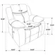 Sycamore Dark Gray Power Recliner