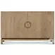 Sawyer Aged Oak Decorative 2 Shelves Chest