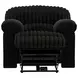Comet Black Lay Flat Power Recliner with USB Charging