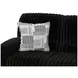 Comet Black 85" Lay Flat Power Reclining Sofa with USB Charging