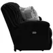Comet Black 85" Lay Flat Power Reclining Sofa with USB Charging