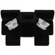 Comet Black 85" Lay Flat Power Reclining Sofa with USB Charging