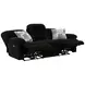 Comet Black 85" Lay Flat Power Reclining Sofa with USB Charging