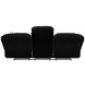 Comet Black 85" Lay Flat Power Reclining Sofa with USB Charging
