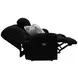 Comet Black 85" Lay Flat Power Reclining Sofa with USB Charging