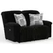Comet Black 60" Lay Flat Power Reclining Loveseat with USB Charging