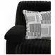 Comet Black 60" Lay Flat Power Reclining Loveseat with USB Charging