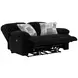 Comet Black 60" Lay Flat Power Reclining Loveseat with USB Charging