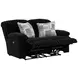 Comet Black 60" Lay Flat Power Reclining Loveseat with USB Charging