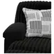 Comet Black 60" Lay Flat Power Reclining Loveseat with USB Charging